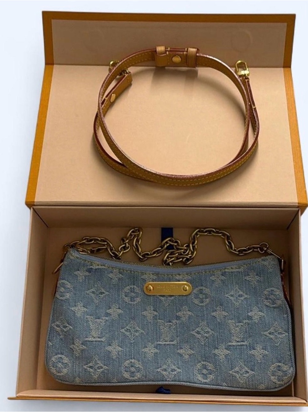 Authentic Louis Vuitton denim purse